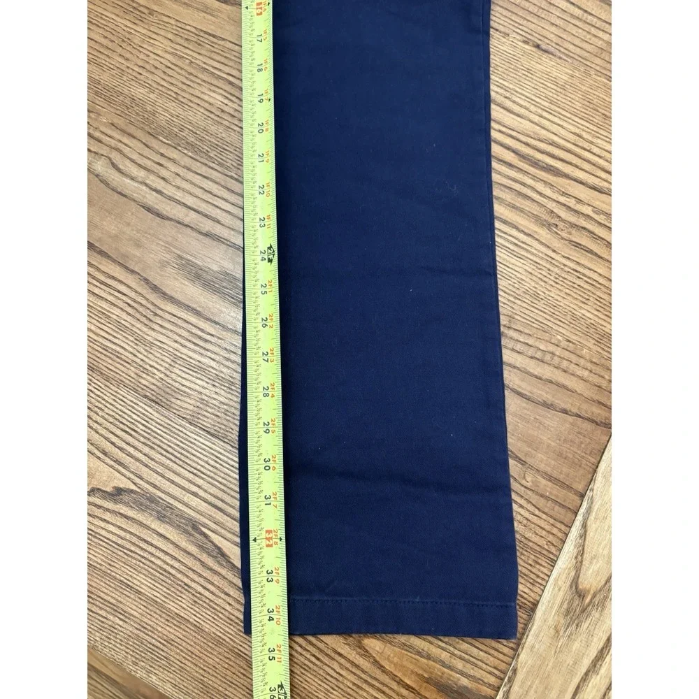 Taylor Stitch Men's 36x34 Slim Fit Navy Organic Cotton Flat Front Chino Pants‎
